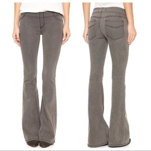 Free People Gray Pull on Flares